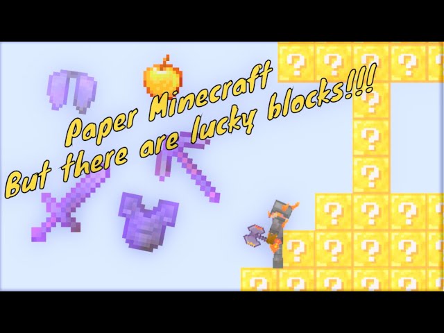 MINECRAFT 2D!!(NAO É MINE BLOCKS)-Paper Minecraft - video Dailymotion
