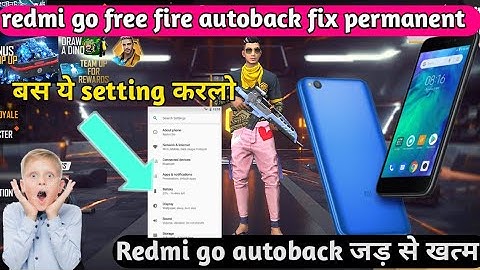 FREE FIRE AUTOBACK PROBLEM IN REDMI GO ||  FREE FIRE LAG FIX 1GB RAM  || FF AUTOBACK IN REDMI GO