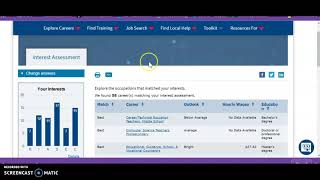 How to Complete The Career One Stop Assessment Recording #8