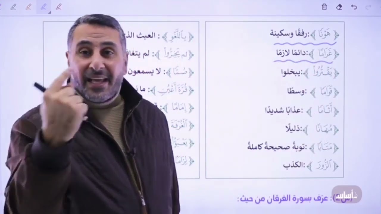 الدرس الاول:سورة الفرقان/الوحدة الثالثة.الفصل الثاني🌹د.محمد أبو العسل 2007