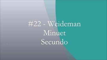 Rubank Advanced Flute Volume Two: Duet #22: Weideman: Minuet (Secundo)