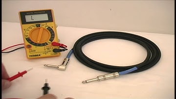 How to test a guitar cable, Easy Audio Technical Information