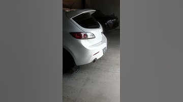 Mazdaspeed 3 gutted test pipe plus resonator delete
