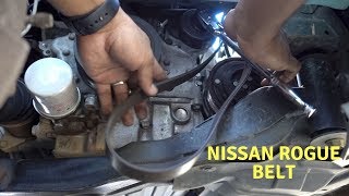 How To 2008 to 2013 Nissan Rogue Serpentine Belt Replacement