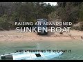 Trying to sail an abandoned sunken boat.