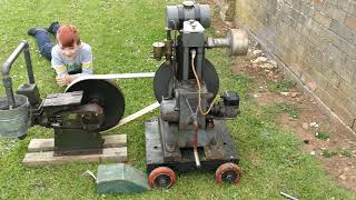 Stuart K stationary engine and A4 Pump.