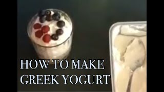 How to make greek yogurt