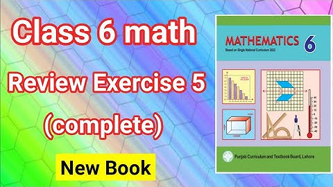 Class 6 Maths Review Exercise 5 | Class 6 Maths Chepter 5 Review Exercise | 6 Class maths