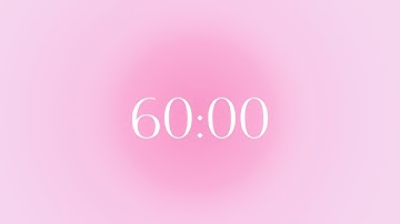 1 hour study with me aura timer, pomodoro timer for Study/reading/working/writing/Meditation.