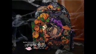 Graphic 45 Midnight Tales | Halloween Photo album walkthrough