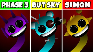 Incredibox Sprunki: Phase 3 But Everyone Is Sky VS Everyone Is Simon
