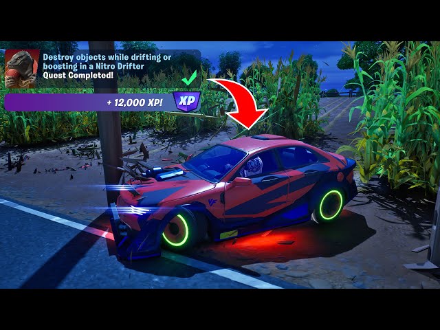 Fortnite Nitro Drifter: locations, how to boost, and how to drift