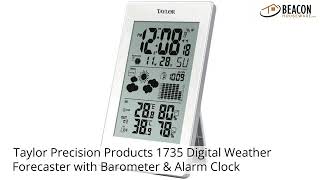 Taylor Precision Products 1735 Digital Weather Forecaster with Barometer & Alarm Clock