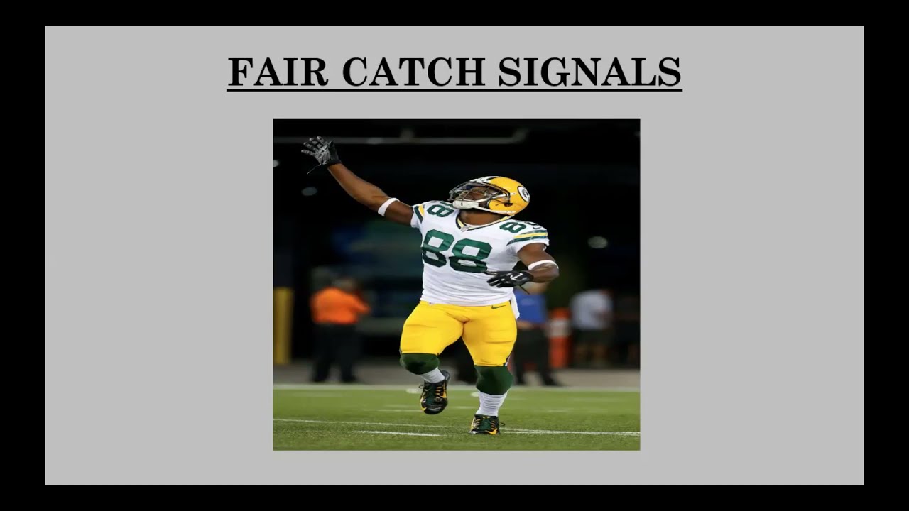 LHSOA Football Officials Training Fair Catch Signals YouTube