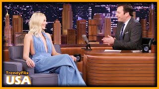 Margot Robbie's Oscar de la Renta Dress Was All Fans Could Talk About During Her Jimmy Fallon Interv