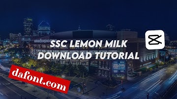 SSC Lemon Milk Font to Capcut Tutorial (ssc tutorials pt 1)