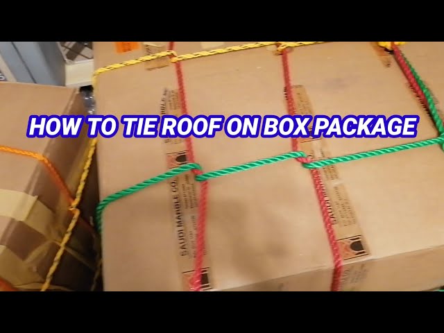 HOW TO TIE ROPE ON BOX PACKAGE/Packaging ideas 