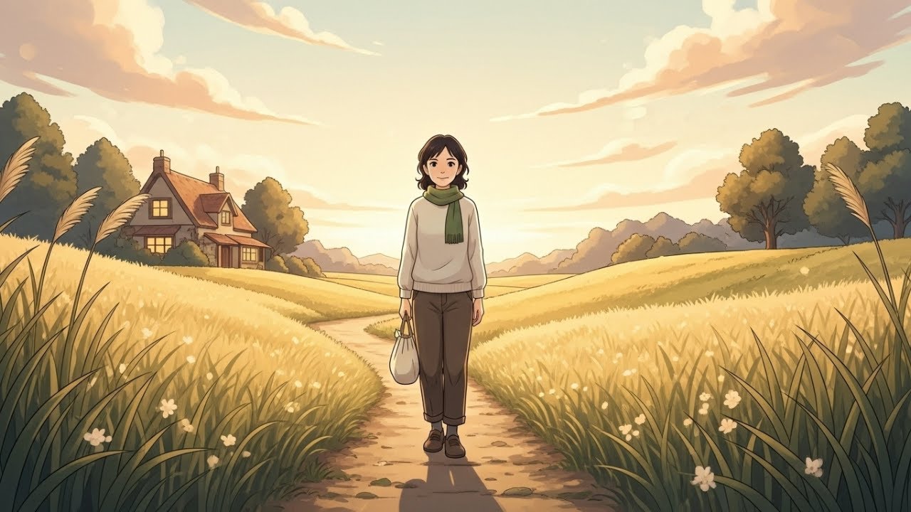 Walking Home Through Fields That Remember Me 🍃 | Cozy Ghibli-Inspired Story & ASMR Ambience