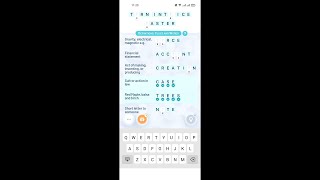 Crostic Crossword (by Severex) - free offline word puzzle game for Android and iOS - gameplay. screenshot 3