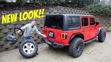 How To Install The Spare Tire Delete JL Jeep Wrangler!