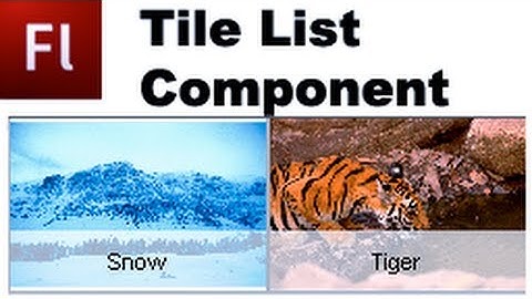 Flash Tutorial: The Tile List Component  -HD-
