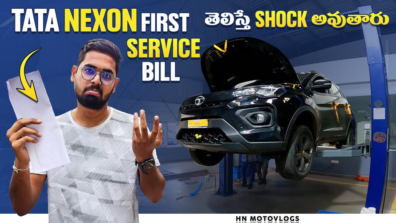 Tata Nexon First Service Bill🤔 | Tata Nexon 1st Service Complete ...