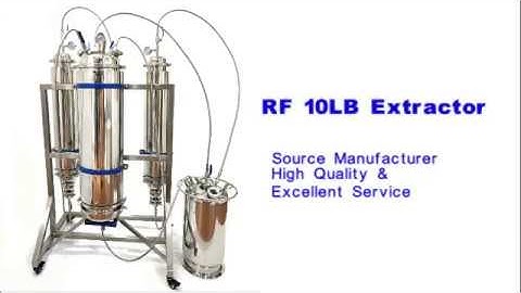 RF Icarus 10LB Full Dewax Active BHO Closed Loop Extractor With Coiling