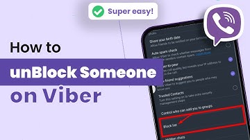 How to unblock someone on viber 2024 | Initial Solution