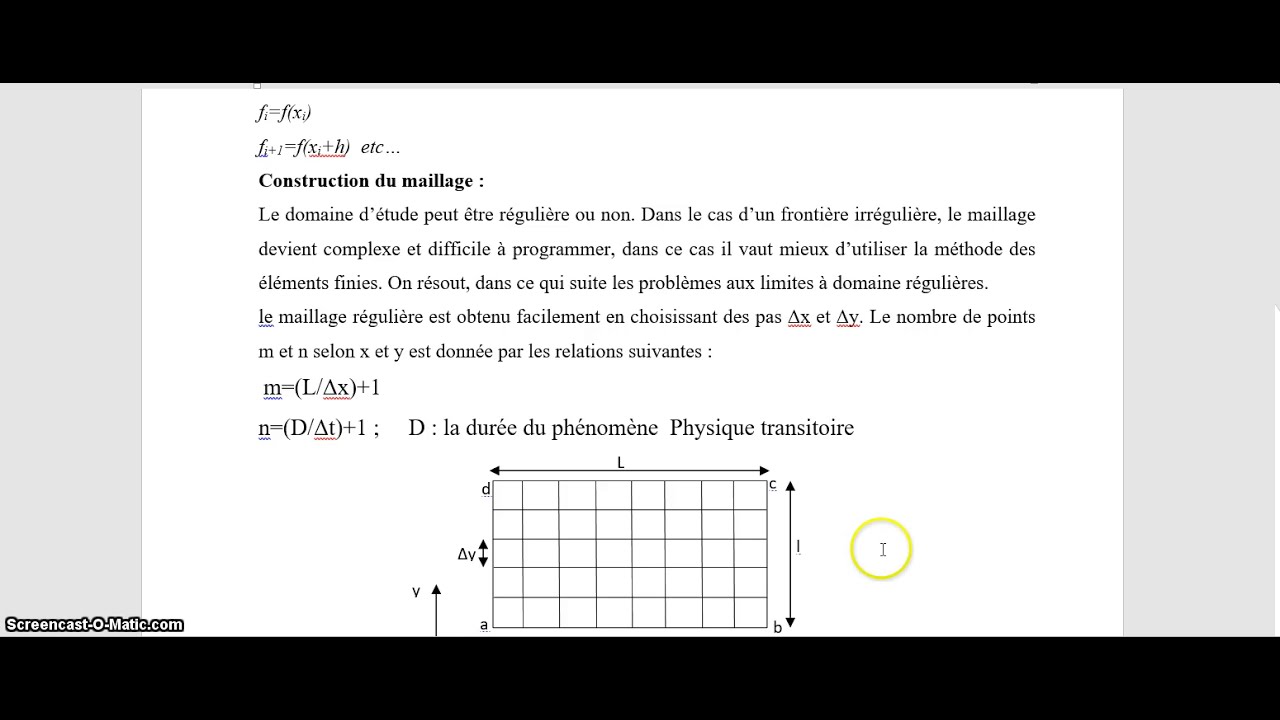 ch2 Principales méthodes numériques de discrétisation - YouTube
