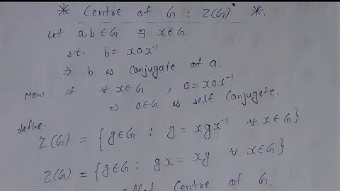 43. Center of group G is subgroup of G | Definition and examples | group theory | AdnanAlig