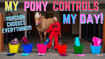 MY HORSE CONTROLS MY DAY!!! - Popcorn The Pony