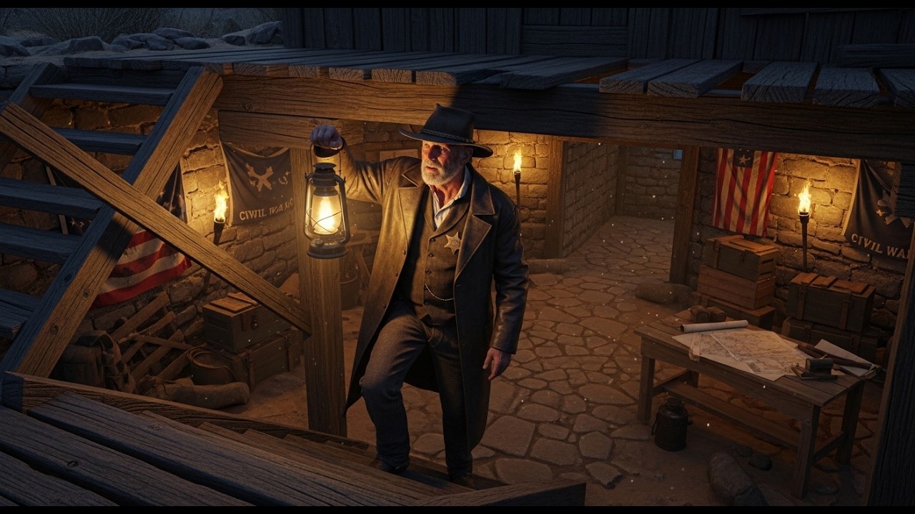 El sheriff retirado encontró un fuerte subterráneo bajo las ruinas del viejo puesto militar, lo que