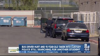 Bus driver injured, student arrested in Canyon Springs HS fight