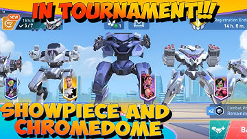 Mech Arena - Gameplay Part 229 - LEGENDARY SHOWPIECE and CHROMEDOME in Tournament💖(iOS,Android)
