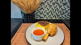 Persian Recipe, Lamb Shanks with Scorched Rice (Tahchin va Mahicheh)