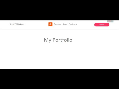 Beautiful HTML navbar | for absolute beginner | Only HTML, CSS | Simple and clean code |Blueterminal
