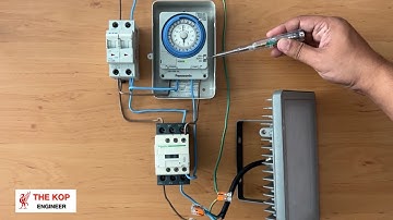Timer and Magnetic Wiring to lamp