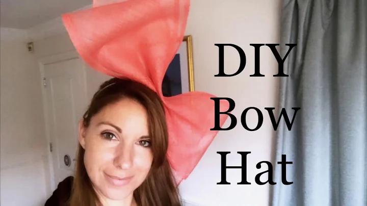 How to make a big bow fascinator out of Sinamay, DIY door bow - Hat making millinery