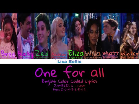 ZOMBIES 2 - One for all (Color Coded Lyrics)