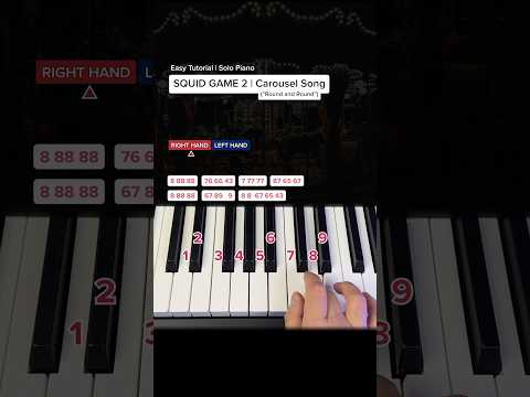 FULL TUTORIAL: Carousel Song from „Squid Game 2“ | Mingle Game | #pianotutorial #squidgamesong