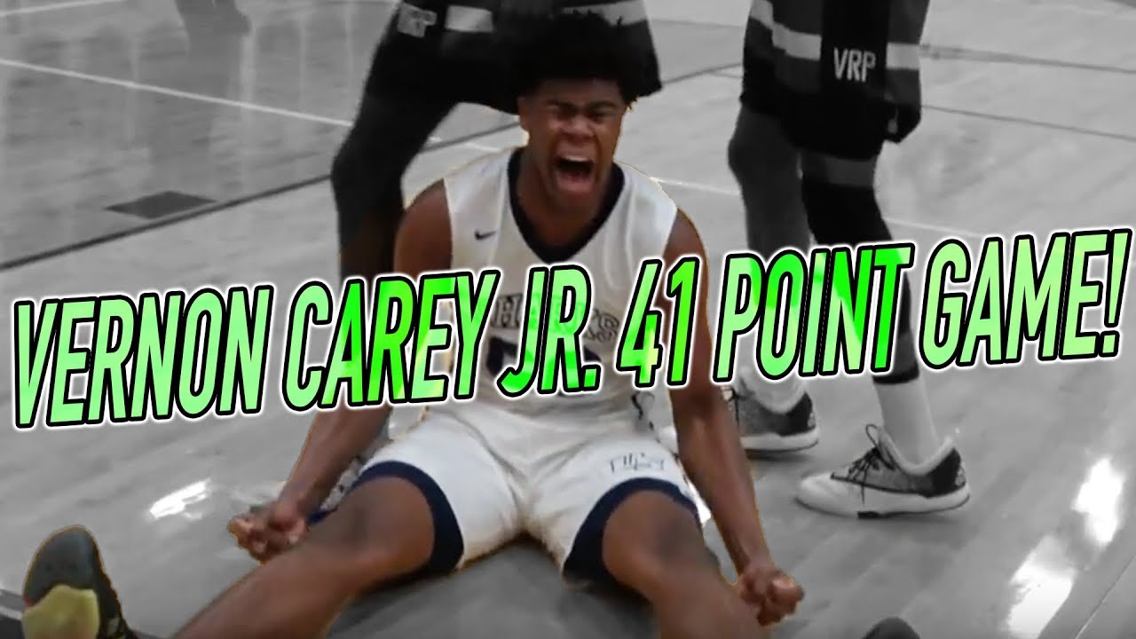 Vernon Carey Jr. GOES HAM! DROPS 41 in DOUBLE OT BATTLE Against Victory Rock Prep!