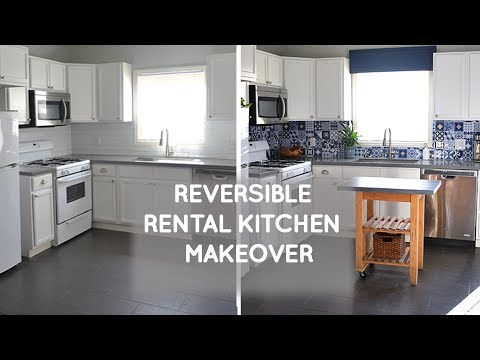 Budget rental kitchen remodel that is easily reversible