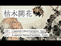Learn Japanese: 枯木開花 (Koboku-Kaika) | The Miracle of Rebirth NAFJ #17 枯木開花