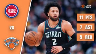 Cade Cunningham - 11 Points, 7 Ists, 5 Rebounds Vs Knicks - 2025-26 Regular Season