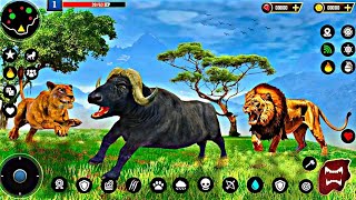 Get ready for lion family simulator animal games in Wild Animal Jungle Zoo Games - Android Gameplay