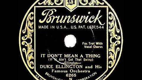 Thumbnail of 1932 HITS ARCHIVE: It Don’t Mean A Thing (If It Ain’t Got That Swing) - Duke Ellington (Ivie A, voc)