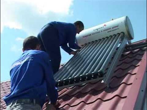 Солнечные водонагреватели в Саратове. Магазин Термолюкс - YouTube