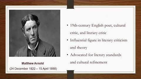 Matthew Arnold