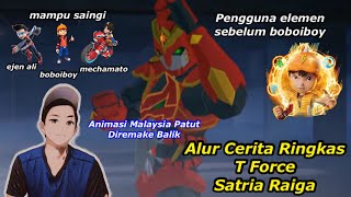 Alur Cerita Ringkas Animasi T Force - Satria Raiga - Mampu Setanding Boboiboy,Ejen Ali,Mechamato