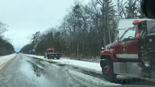 Jackknifed semi on U.S. 31 in Muskegon County